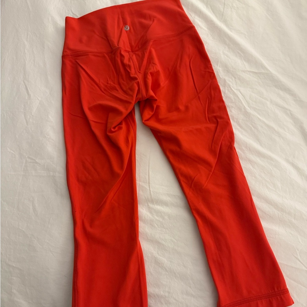 Orange Lululemon Align Leggings